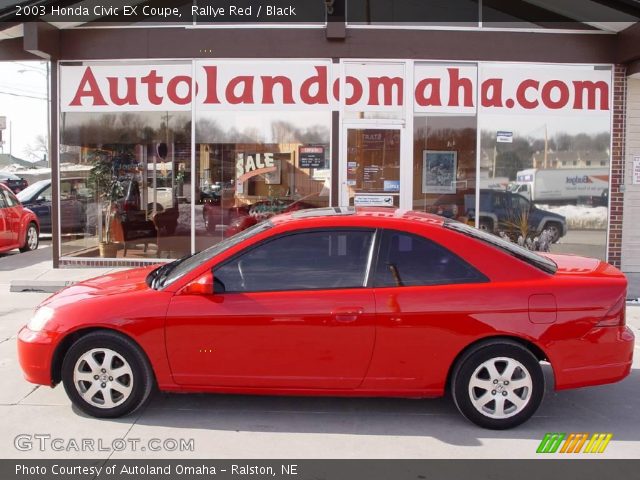 2003 Honda Civic EX Coupe in Rallye Red