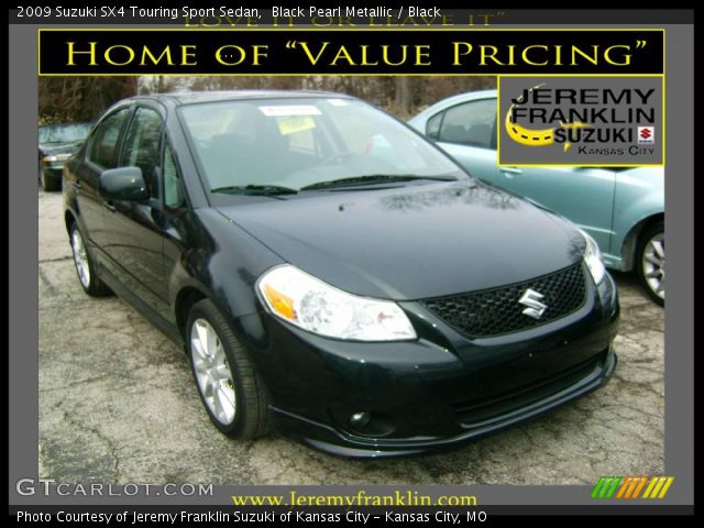 2009 Suzuki SX4 Touring Sport Sedan in Black Pearl Metallic