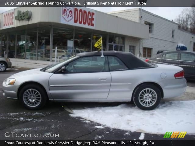 2005 Chrysler Sebring Touring Convertible in Brilliant Silver Metallic