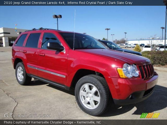 2010 Jeep Grand Cherokee Laredo 4x4 in Inferno Red Crystal Pearl