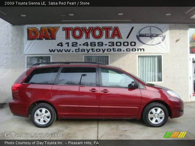 2009 Toyota Sienna LE in Salsa Red Pearl