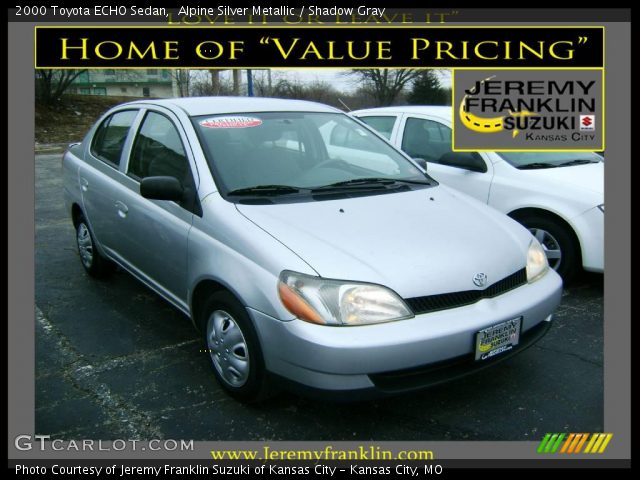 2000 Toyota ECHO Sedan in Alpine Silver Metallic