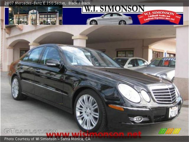 2007 Mercedes-Benz E 350 Sedan in Black