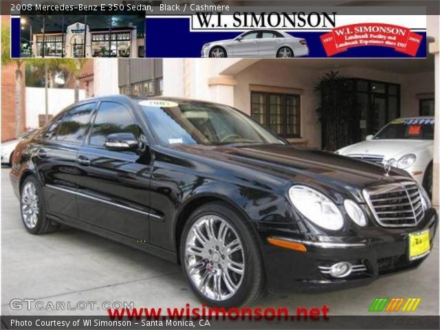 2008 Mercedes-Benz E 350 Sedan in Black