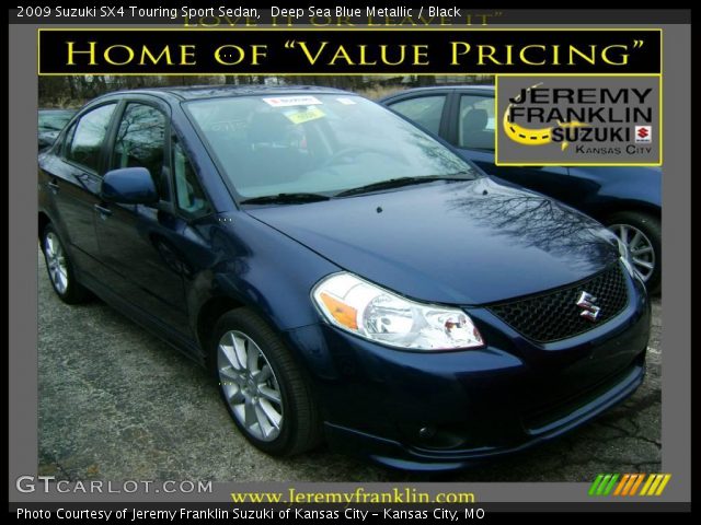 2009 Suzuki SX4 Touring Sport Sedan in Deep Sea Blue Metallic