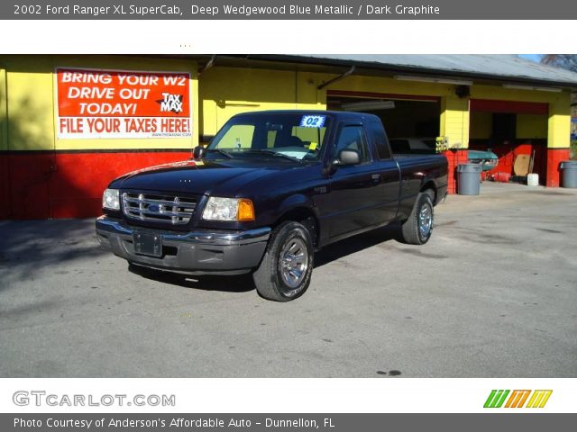 2002 Ford Ranger XL SuperCab in Deep Wedgewood Blue Metallic