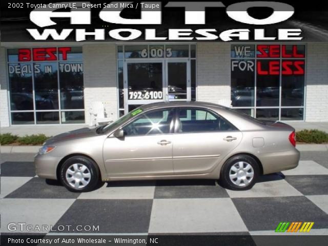 2002 Toyota Camry LE in Desert Sand Mica