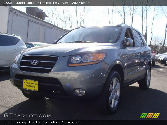 2008 Hyundai Santa Fe Limited 4WD in Steel Gray