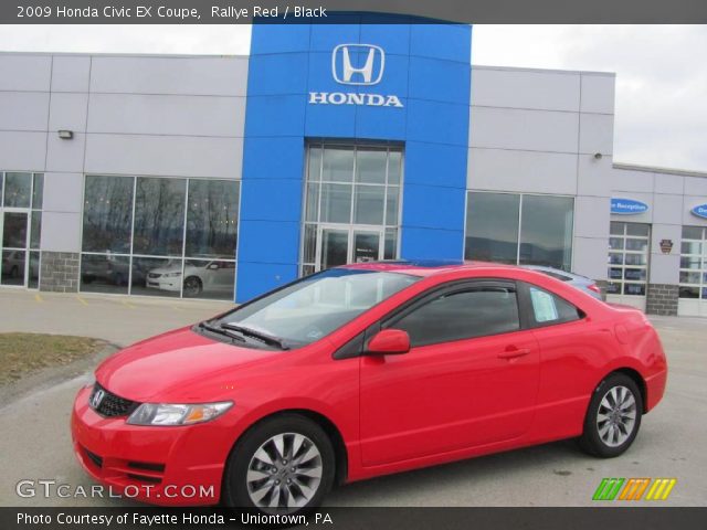 2009 Honda Civic EX Coupe in Rallye Red