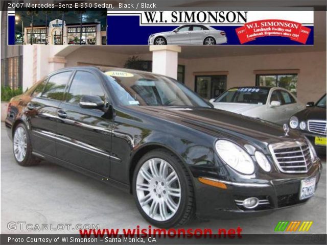 2007 Mercedes-Benz E 350 Sedan in Black