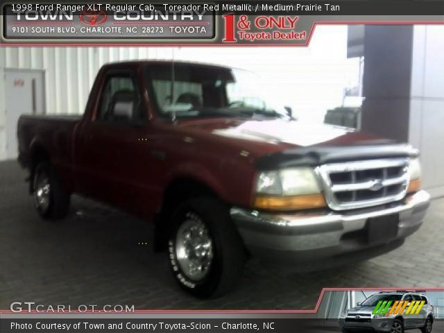 1998 Ford Ranger XLT Regular Cab in Toreador Red Metallic