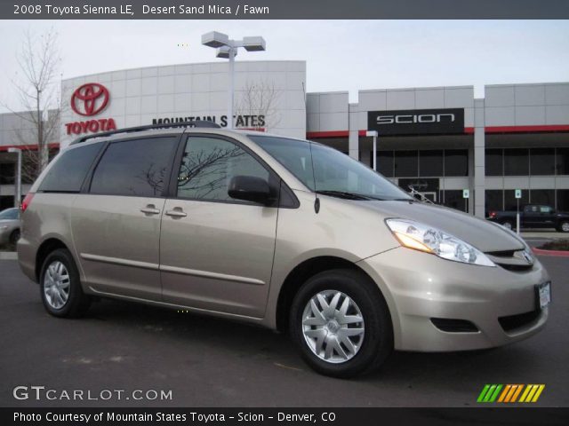 2008 Toyota Sienna LE in Desert Sand Mica