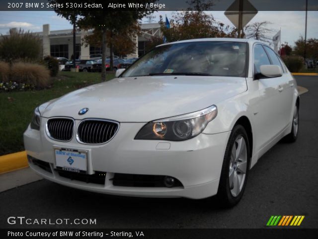 2007 BMW 5 Series 530xi Sedan in Alpine White