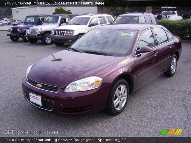 2007 Chevrolet Impala LS in Bordeaux Red