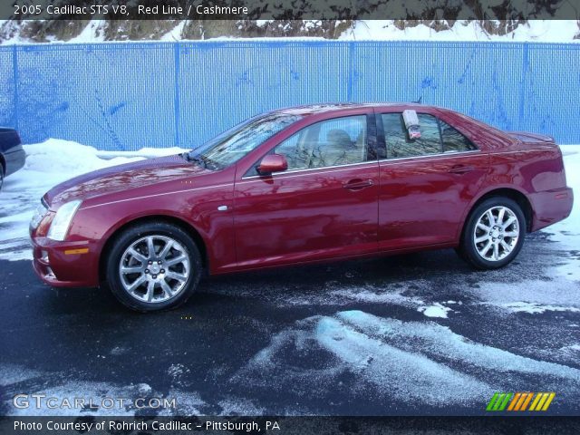 2005 Cadillac STS V8 in Red Line
