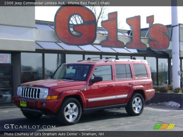 2006 Jeep Commander Limited 4x4 in Inferno Red Pearl