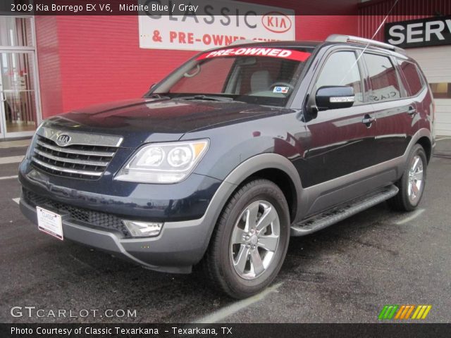 2009 Kia Borrego EX V6 in Midnite Blue