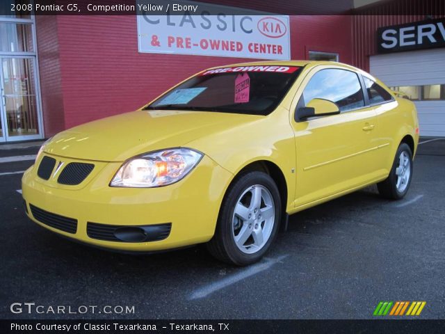 2008 Pontiac G5  in Competition Yellow