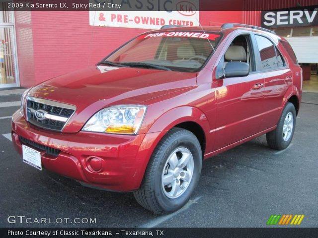 2009 Kia Sorento LX in Spicy Red