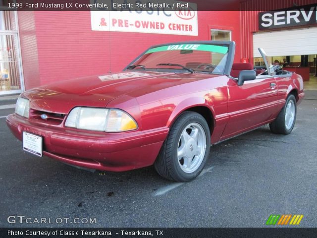 1993 Ford Mustang LX Convertible in Electric Red Metallic