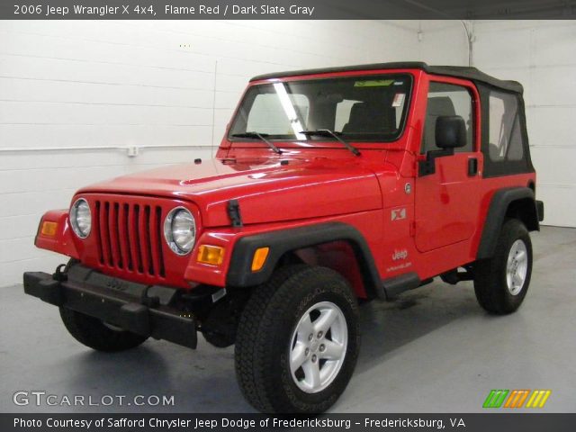 2006 Jeep Wrangler X 4x4 in Flame Red