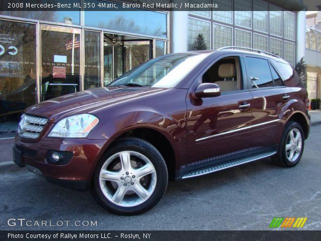 2008 Mercedes-Benz ML 350 4Matic in Barolo Red Metallic