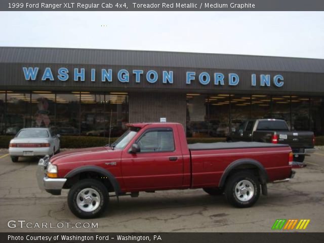 1999 Ford Ranger XLT Regular Cab 4x4 in Toreador Red Metallic