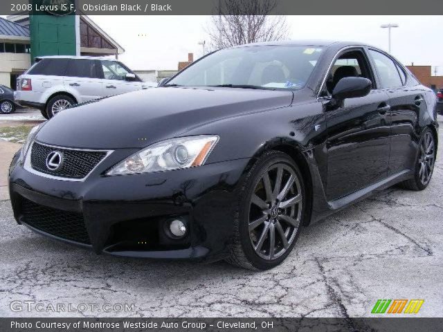 2008 Lexus IS F in Obsidian Black