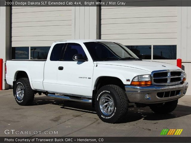 2000 Dodge Dakota SLT Extended Cab 4x4 in Bright White