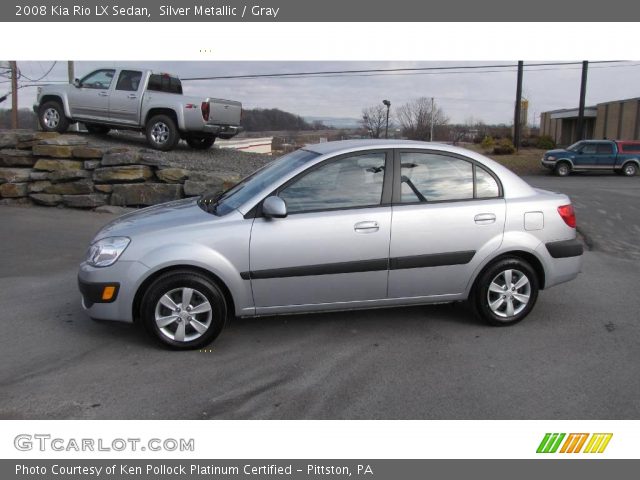 2008 Kia Rio LX Sedan in Silver Metallic