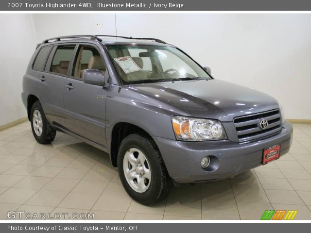 2007 Toyota Highlander 4WD in Bluestone Metallic