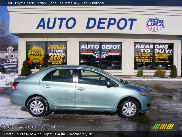 2008 Toyota Yaris Sedan in Jade Sea Metallic