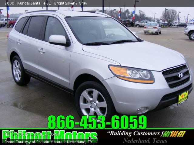 2008 Hyundai Santa Fe SE in Bright Silver