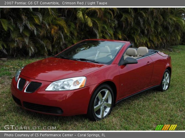 2007 Pontiac G6 GT Convertible in Crimson Red