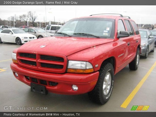 2000 Dodge Durango Sport in Flame Red