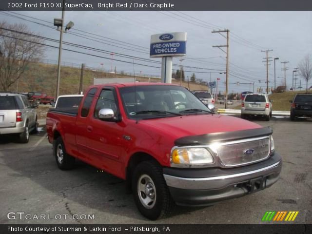 2002 Ford F150 XL SuperCab in Bright Red