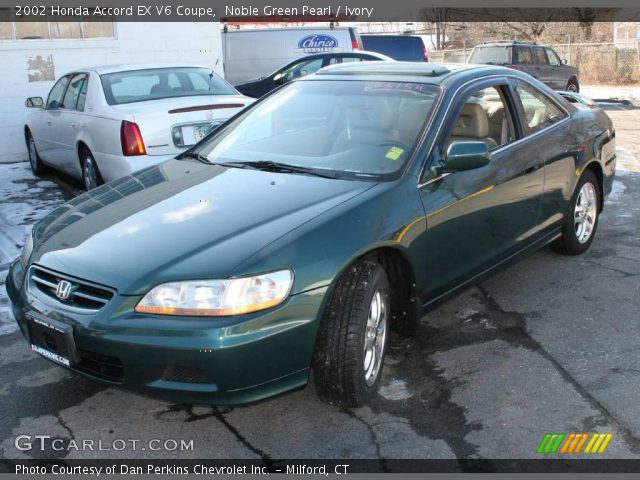 2002 Honda Accord EX V6 Coupe in Noble Green Pearl