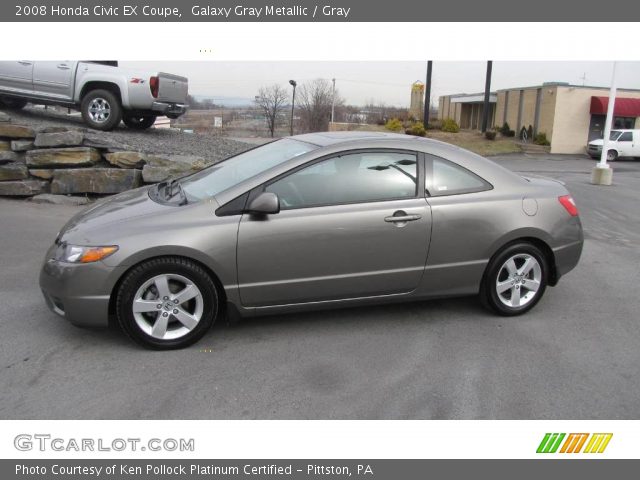 2008 Honda Civic EX Coupe in Galaxy Gray Metallic
