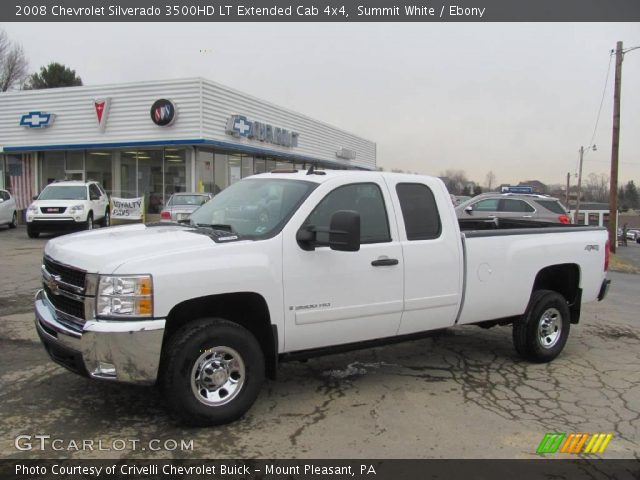 2008 Chevrolet Silverado 3500HD LT Extended Cab 4x4 in Summit White