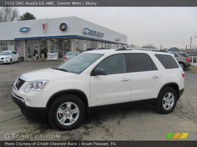 2010 GMC Acadia SLE AWD in Summit White