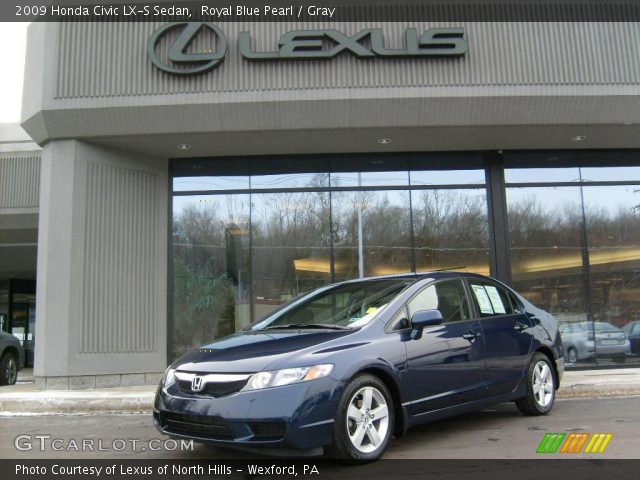 2009 Honda Civic LX-S Sedan in Royal Blue Pearl
