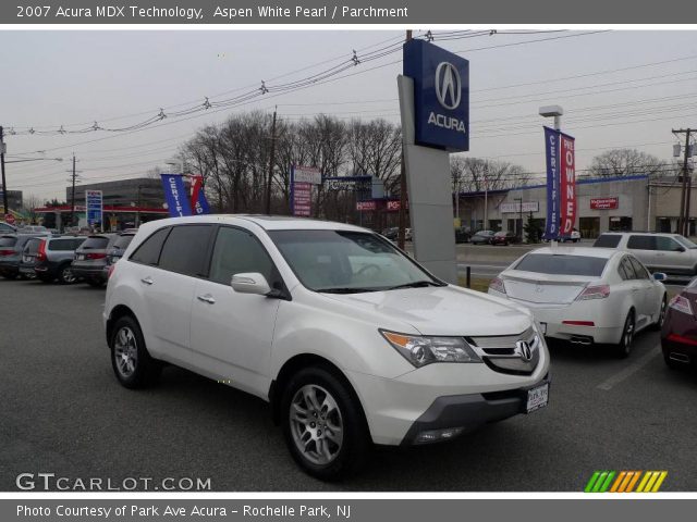 2007 Acura MDX Technology in Aspen White Pearl
