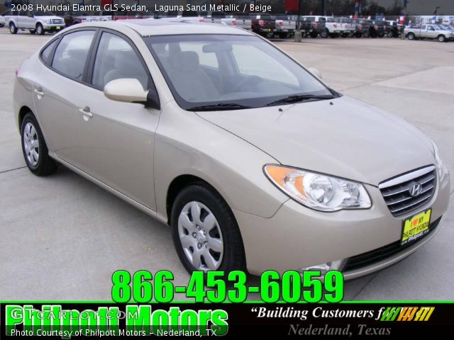 2008 Hyundai Elantra GLS Sedan in Laguna Sand Metallic