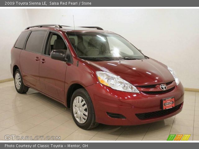 2009 Toyota Sienna LE in Salsa Red Pearl