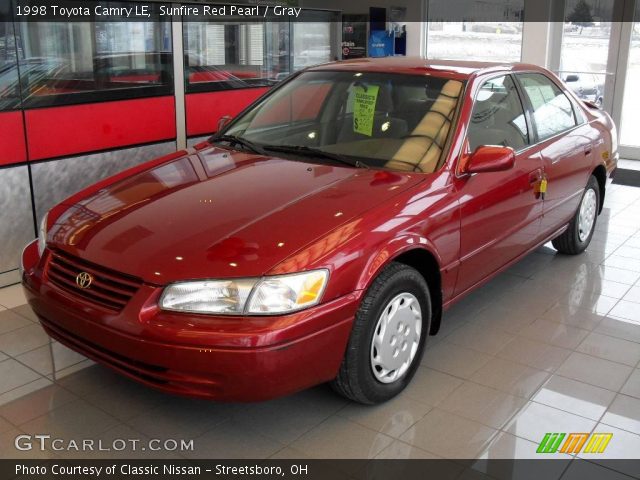 1998 Toyota Camry LE in Sunfire Red Pearl