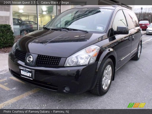 2005 Nissan Quest 3.5 S in Galaxy Black