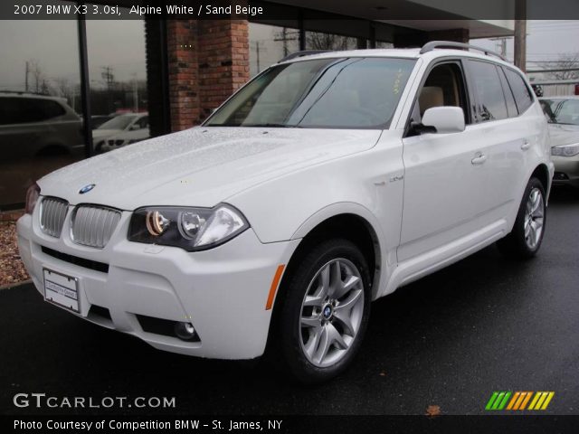 2007 BMW X3 3.0si in Alpine White
