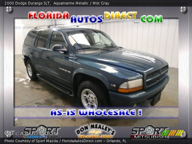 2000 Dodge Durango SLT in Aquamarine Metallic