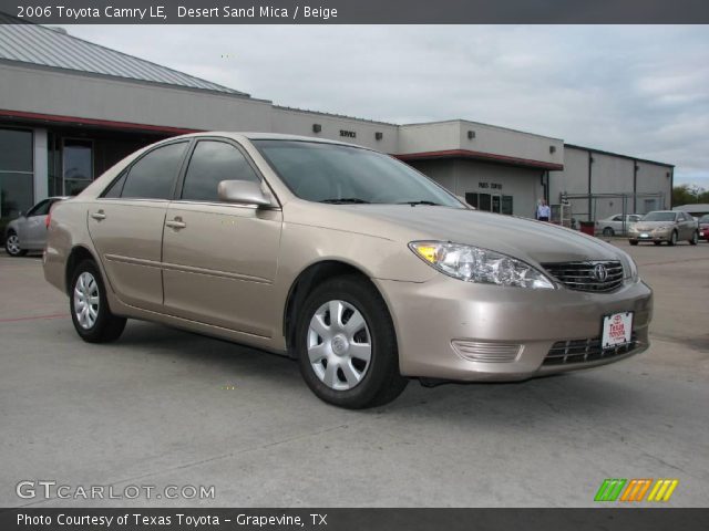 2006 Toyota Camry LE in Desert Sand Mica