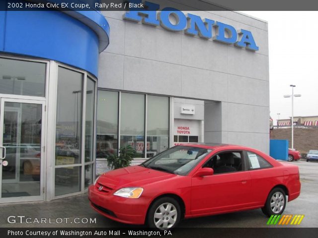 2002 Honda Civic EX Coupe in Rally Red